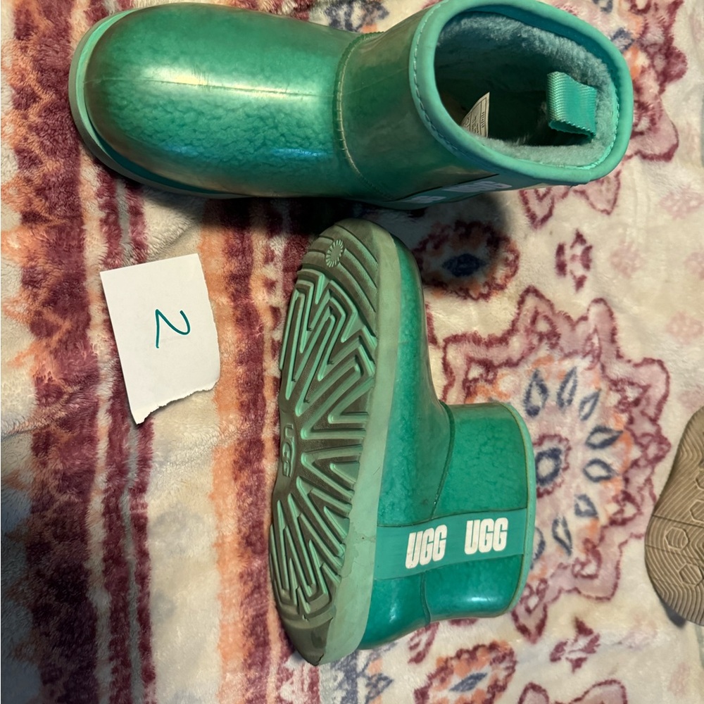 Teal kids ugg boots